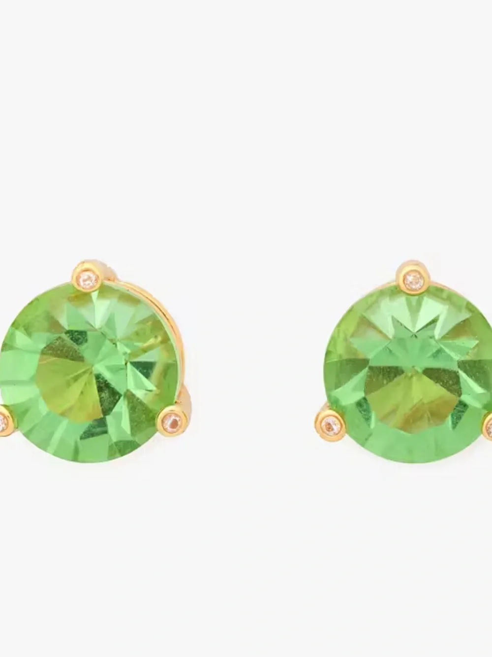 Kate Spade Rise & Shine Studs peridot  large 0.43